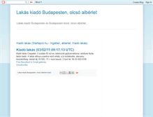 Tablet Screenshot of lakas-kiado-budapesten.blogspot.com