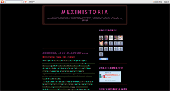 Desktop Screenshot of mexihistoria.blogspot.com