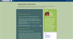 Desktop Screenshot of goinggreenintheozarks.blogspot.com