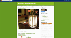 Desktop Screenshot of ecodecoartesanato.blogspot.com