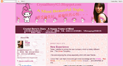 Desktop Screenshot of crystalberry923.blogspot.com