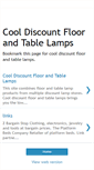 Mobile Screenshot of cooldiscountfloorandtablelamps.blogspot.com