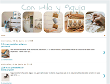 Tablet Screenshot of hechoconhiloyaguja.blogspot.com