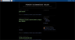 Desktop Screenshot of pokerscommessesoldi.blogspot.com