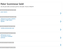 Tablet Screenshot of pokerscommessesoldi.blogspot.com