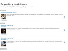 Tablet Screenshot of depoetasyescribidores.blogspot.com