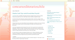 Desktop Screenshot of concursosliterarioschile.blogspot.com