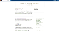 Desktop Screenshot of mobileteachingandlearning.blogspot.com