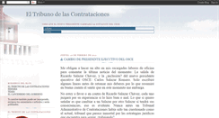 Desktop Screenshot of eltribunodelascontrataciones.blogspot.com