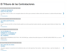 Tablet Screenshot of eltribunodelascontrataciones.blogspot.com