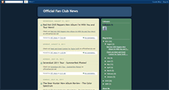 Desktop Screenshot of officialfanclubnews.blogspot.com