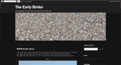 Desktop Screenshot of ajonestheearlybirder.blogspot.com