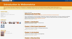 Desktop Screenshot of introductiontowebometrics.blogspot.com