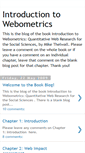 Mobile Screenshot of introductiontowebometrics.blogspot.com