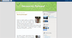 Desktop Screenshot of decouvrezportneuf.blogspot.com