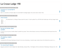 Tablet Screenshot of lacrosselodge190.blogspot.com