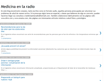 Tablet Screenshot of medicinaenlaradio.blogspot.com