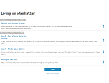 Tablet Screenshot of livingonmanhattan.blogspot.com