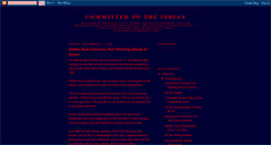 Desktop Screenshot of committedtotheindian.blogspot.com