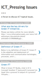 Mobile Screenshot of ictpressingissues.blogspot.com