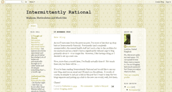 Desktop Screenshot of intermittentlyrational.blogspot.com