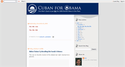 Desktop Screenshot of cuban4obama.blogspot.com