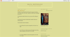 Desktop Screenshot of mayareynoldswriter.blogspot.com