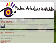 Tablet Screenshot of festivalartejoven.blogspot.com