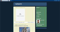 Desktop Screenshot of espitajavier.blogspot.com