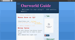 Desktop Screenshot of ourworldguider.blogspot.com