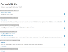 Tablet Screenshot of ourworldguider.blogspot.com