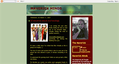 Desktop Screenshot of maverickminds.blogspot.com