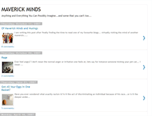 Tablet Screenshot of maverickminds.blogspot.com