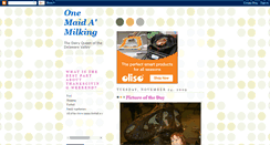 Desktop Screenshot of onemaidamilking.blogspot.com