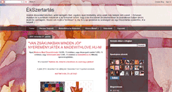 Desktop Screenshot of ekszertartas.blogspot.com
