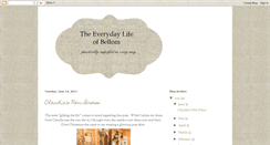Desktop Screenshot of everydaylifeofbellom.blogspot.com