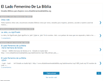 Tablet Screenshot of lamujerenlabiblia.blogspot.com