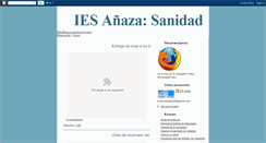 Desktop Screenshot of iesanazasanitaria.blogspot.com