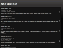 Tablet Screenshot of johnstegeman.blogspot.com