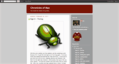 Desktop Screenshot of chroniclesofmax.blogspot.com
