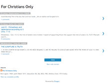 Tablet Screenshot of 4christiansonly.blogspot.com