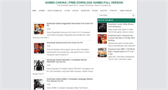 Desktop Screenshot of gamescanvas.blogspot.com
