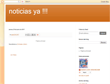 Tablet Screenshot of lasnoticiasya.blogspot.com