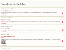 Tablet Screenshot of notesfromthequiltlab.blogspot.com