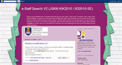 Desktop Screenshot of e-staffsearch-kik2010.blogspot.com