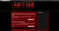 Desktop Screenshot of iwantitclean.blogspot.com