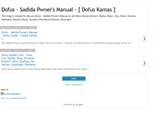 Tablet Screenshot of dofus-sadida.blogspot.com