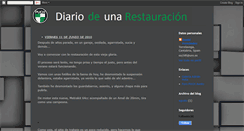 Desktop Screenshot of diariodeunarestauracion.blogspot.com