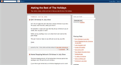 Desktop Screenshot of makethebestoftheholidays.blogspot.com