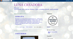 Desktop Screenshot of lunacreadora.blogspot.com